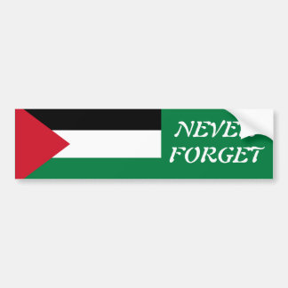 Autocollant De Voiture N'oubliez jamais la Palestine