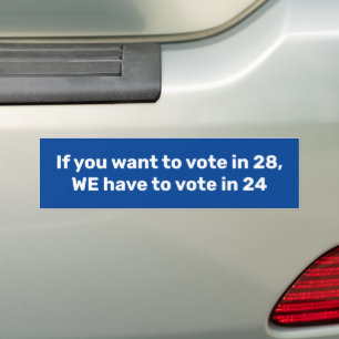 Autocollant De Voiture Nous devons voter en 24