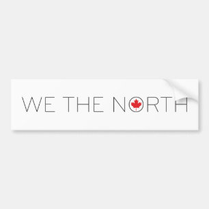 Autocollant De Voiture Nous le Canadien de nord