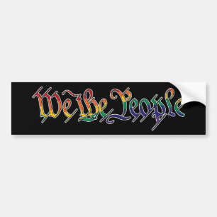Autocollant De Voiture Nous Le Peuple — "Arc En Ciel"