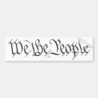 Autocollant De Voiture Nous Le Peuple Bumper Sticker