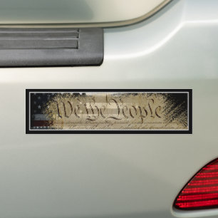 Autocollant De Voiture NOUS LE PEUPLE Drapeau Industriel Américain