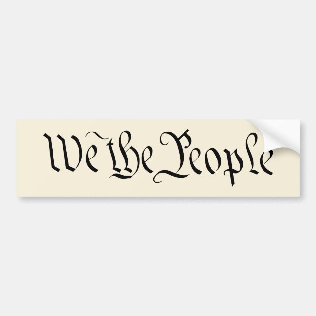 Autocollant De Voiture Nous le Sticker du pare-chocs du peuple (Devant)