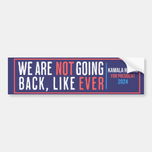 Autocollant De Voiture Nous ne reviendrons jamais kamala 2024