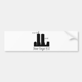 Autocollant De Voiture Nous n'oublierons jamais 9/11