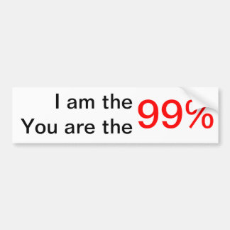 Autocollant De Voiture Nous sommes les 99%