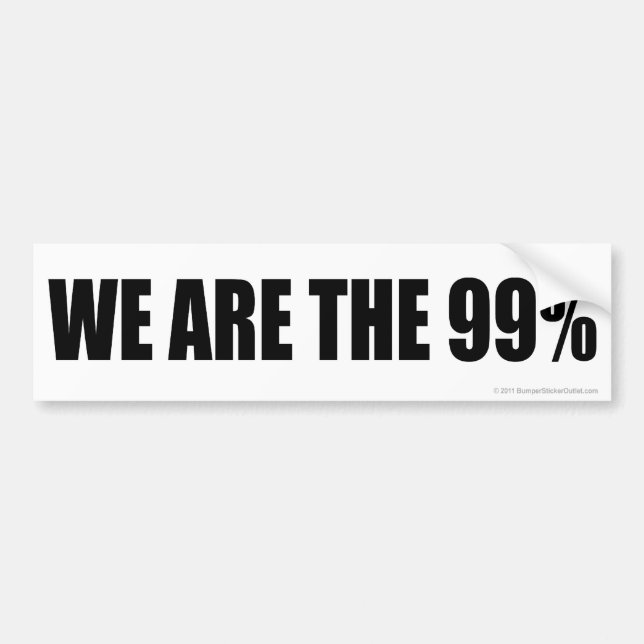 Autocollant De Voiture Nous sommes les 99% (Devant)