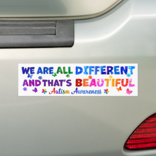 Autocollant De Voiture Nous sommes tous différents