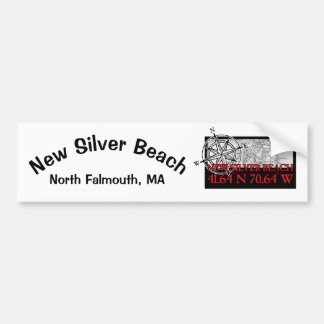Autocollant De Voiture Nouveau chevalet pare-chocs Silver Beach, rouge