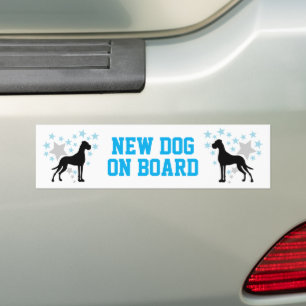 Autocollant De Voiture Nouveau chien à bord Grand Danois 