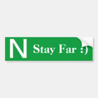 Nouveau conducteur rester loin vert pare-chocs aut