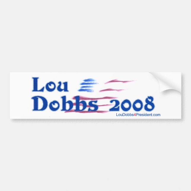 Autocollant De Voiture Nouveau Lou Dobbs 2008 (Devant)
