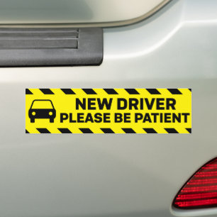 Autocollant De Voiture Nouveau pilote Veuillez être patient