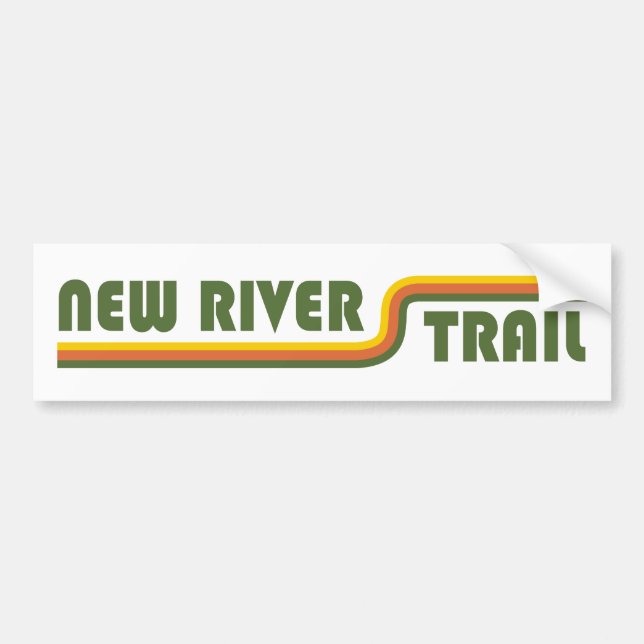 Autocollant De Voiture Nouveau sentier de la rivière Virginie (Devant)