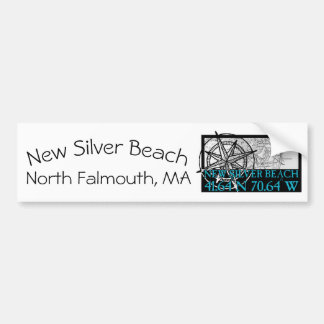 Autocollant De Voiture Nouveau Silver Beach Blue