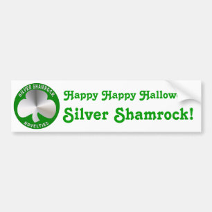 Autocollant De Voiture Nouveautés argentées de shamrock