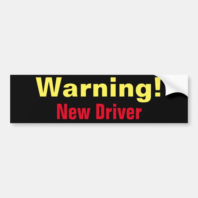 Autocollant De Voiture Nouvel adhésif pour pare-chocs d'avertissement de (Devant)