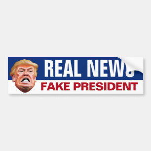 Autocollant De Voiture Nouvelles Réelles Faux Président - Anti Trump