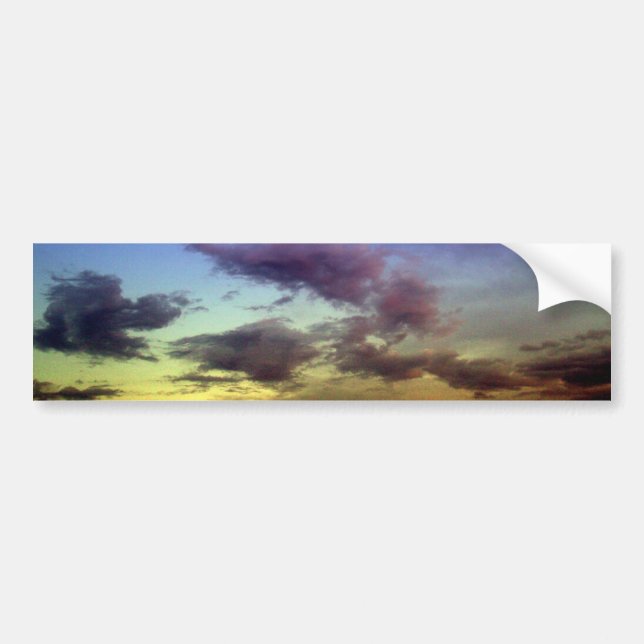 Autocollant De Voiture Nuages au coucher du soleil (Devant)