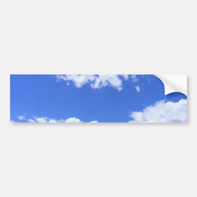 Autocollant De Voiture Nuages d'été (Devant)