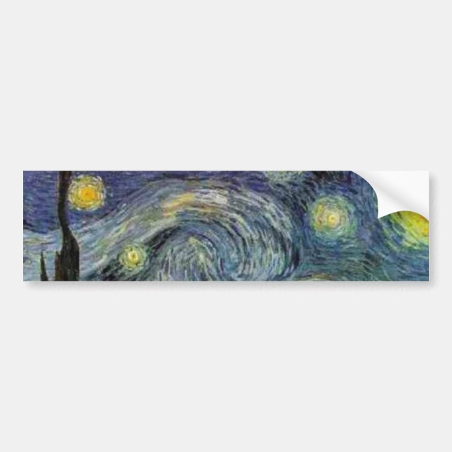 Autocollant De Voiture Nuit étoilée - van Gogh (Devant)