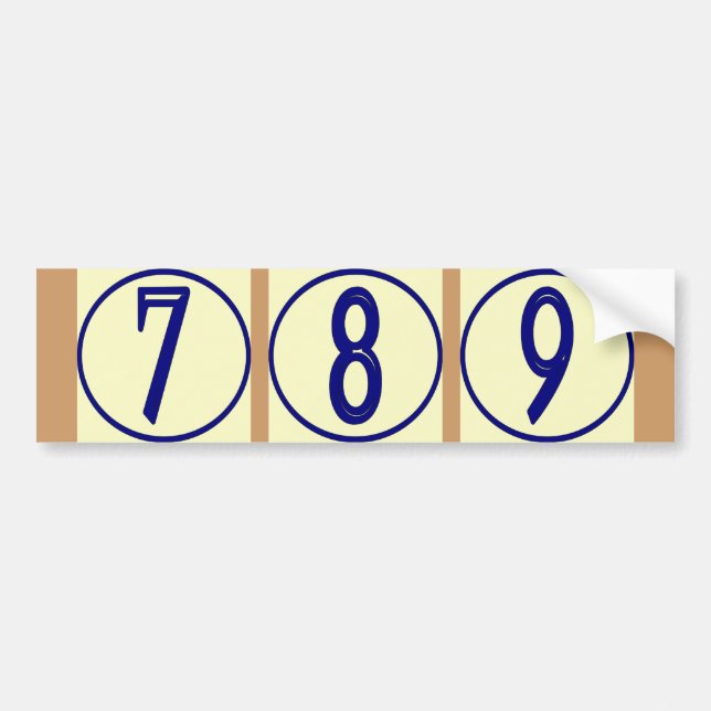 Autocollant De Voiture Numéros Français Numéros de Maison Vinyle (Devant)