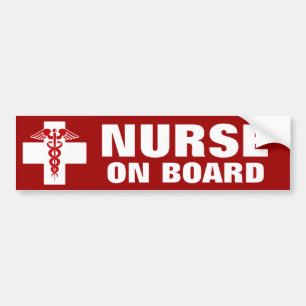 Autocollant De Voiture Nurse on Board