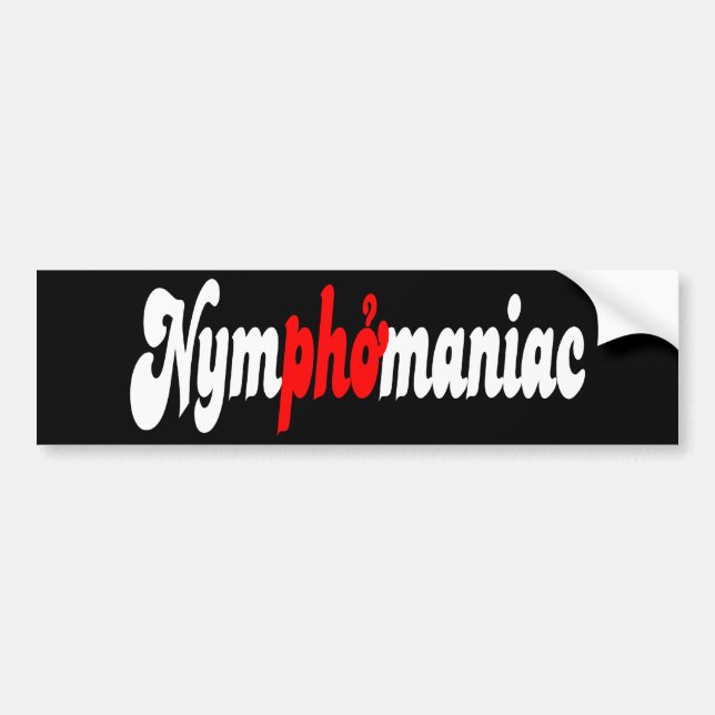 Autocollant De Voiture Nymphomane (Devant)