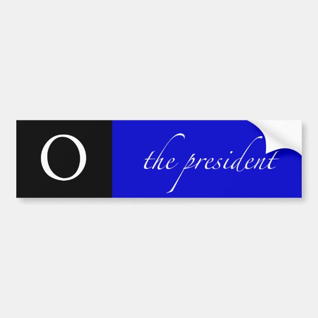 Autocollant De Voiture O | le bleu du président | (Devant)