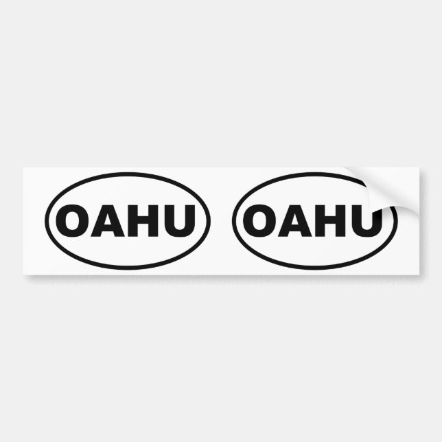 AUTOCOLLANT DE VOITURE OAHU (Devant)