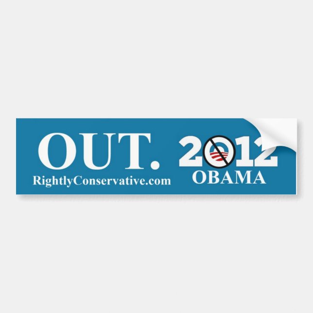 Autocollant De Voiture Obama ! 2012 (Devant)