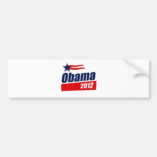 Autocollant De Voiture Obama 2012 (Devant)