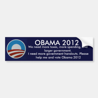 Autocollant De Voiture Obama 2012