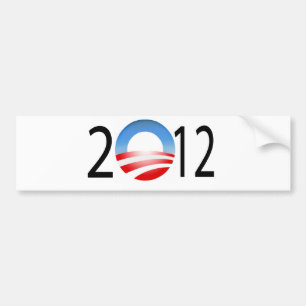 AUTOCOLLANT DE VOITURE OBAMA 2012