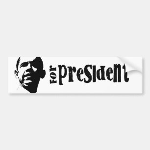 AUTOCOLLANT DE VOITURE OBAMA 2012