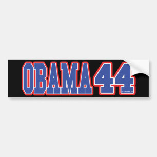 AUTOCOLLANT DE VOITURE OBAMA 44