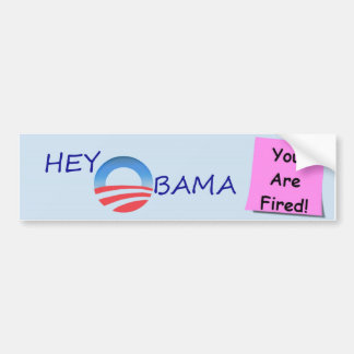 AUTOCOLLANT DE VOITURE OBAMA A MIS LE FEU
