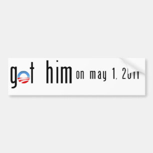 Autocollant De Voiture Obama a obtenu l'adhésif pour pare-chocs d'Osama