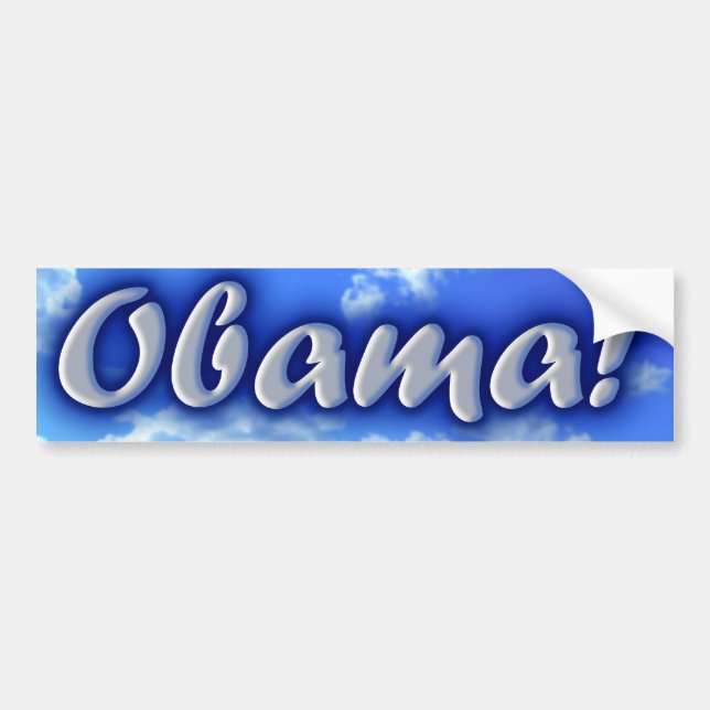 Autocollant De Voiture Obama ! adhésif pour pare-chocs (Devant)