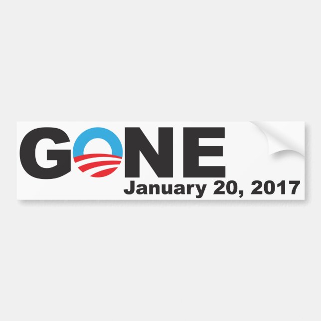 Autocollant De Voiture Obama allé, 2017 (Devant)