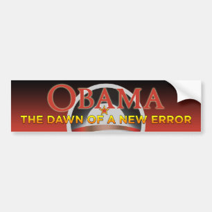 Autocollant De Voiture Obama - aube d'un nouvel adhésif pour pare-chocs
