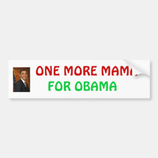 Autocollant De Voiture obama_barack, POUR OBAMA, UNE PLUS DE MAMAN