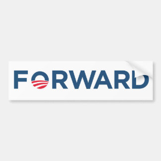 Autocollant De Voiture Obama Biden 2012 en avant (bleu-foncé)