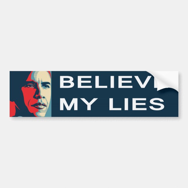 Autocollant De Voiture Obama croient Sheeple (Devant)