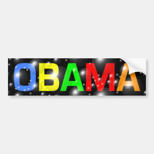 Autocollant De Voiture Obama dans l'adhésif pour pare-chocs coloré de