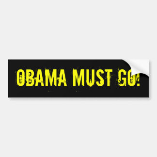 Autocollant De Voiture OBAMA DOIT ALLER ! Adhésif pour pare-chocs