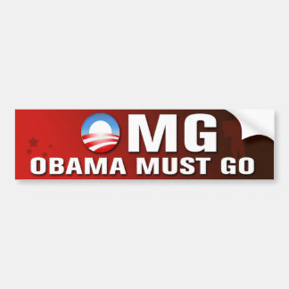 Autocollant De Voiture Obama doit aller adhésif pour pare-chocs