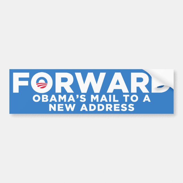 Autocollant De Voiture Obama EN AVANT (Devant)