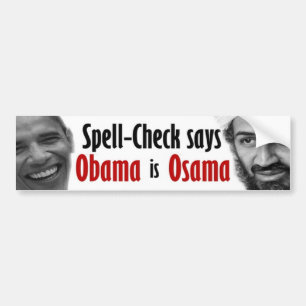 Autocollant De Voiture Obama est Osama