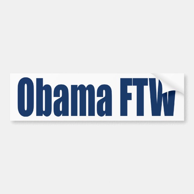 Autocollant De Voiture Obama FTW (Devant)
